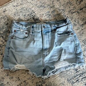 Abercrombie & Fitch Light Blue Jean Shorts